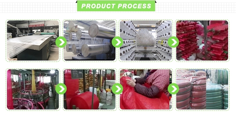 Drawstring Closure Virgin HDPE Plastic Monofilament Mesh Sack Customized for Onion