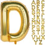 Gold Helium Foil Mylar Alphabet Letter Balloons for Wedding Birthday Party