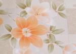 Removable Large Floral Print Wallpaper / Country Flower Wallpaper Washable ,0.53