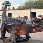 Theme Park Life Size Animatronic Dinosaurs Ankylosaurus Realistic Dinosaur Model