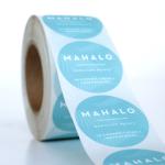 Waterproof Round Personalised Business Stickers