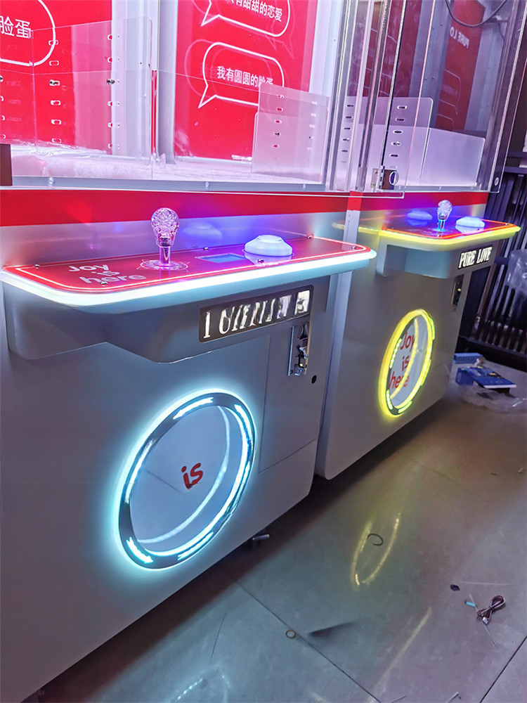 Earn money coin operated fully transparent hardware cabinet doll machines for stuff toys