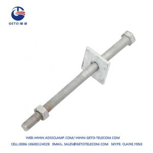 Quality Hot Dip Galvanized Pole Head &amp; Coupling Bolt With High Impact Resistance wholesale