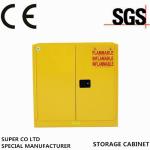 Steel Hazardous Chemical Drum Corrosive Storage Cabinet 3-point self-latching