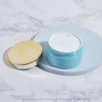 Blue Cylinder Body Milk Cream 200ml Plastic Cosmetic Jars