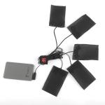 Rechargeable 5V Battery Heated Pad Carbon Fiber Heating Elements For Clothes