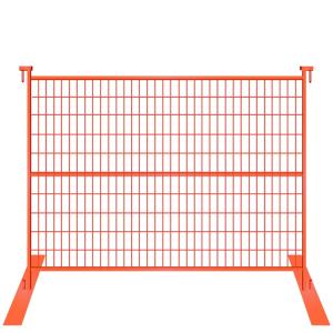 Quality Yellow Powder Coated Construction 6mm Canada Temporary Fence wholesale