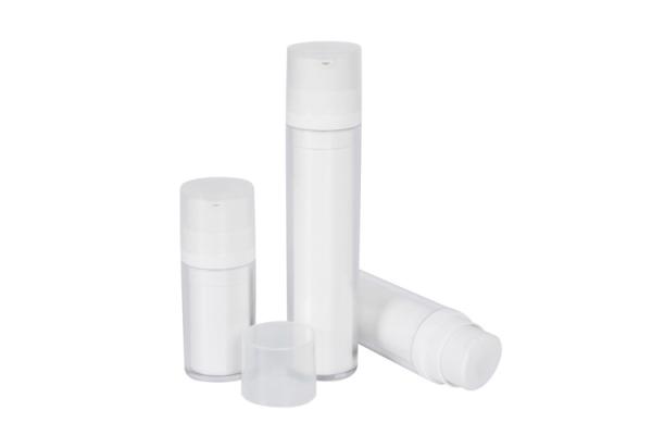 Cylinder Acrylic Matte Airless Vacuum Pump Bottle Lotion Container Cosmetic