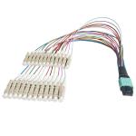 24 Fiber MPO LC PC Patch Cord 0.9mm LSZH MPO Breakout Cable