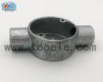 Electrical BS4568 Conduit Circular Through / Two Way Junction Box