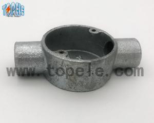 Quality Electrical BS4568 Conduit Circular Through / Two Way Junction Box wholesale