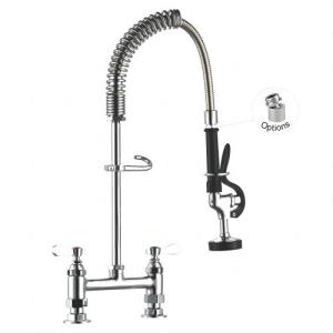Quality ODM Commercial Kitchen Dishwasher Parts Deck Mount Pre-Rinse Faucet Unit ISO9001 wholesale