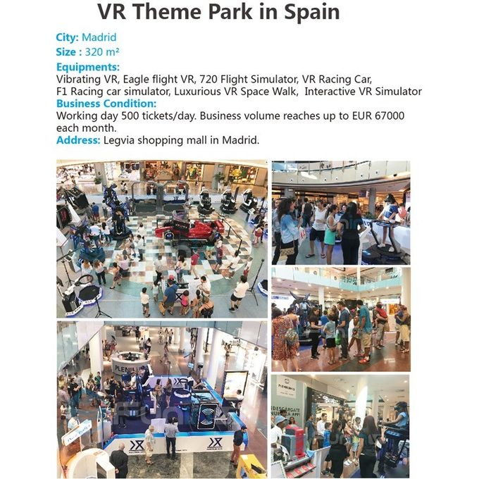 1.2KW 360 Degree Motion 9d VR Simulator Cinema Two Egg Seats for Theme Park