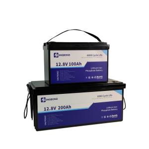 Quality Durable 12V Lithium Iron Phosphate LiFePO4 Battery 100Ah 200Ah For Solar Chargers wholesale