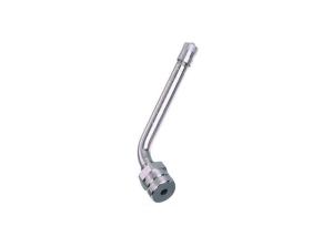 Quality TR545D High Pressure Valve Stems 9.7mm Rim Hole Bend 60° Brass Nickel Plated wholesale