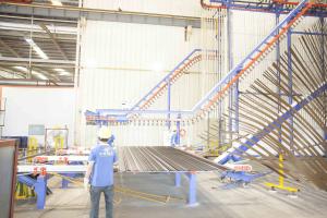 Quality PLC Powder Color Coating Line For Construction Projects CE Certification wholesale