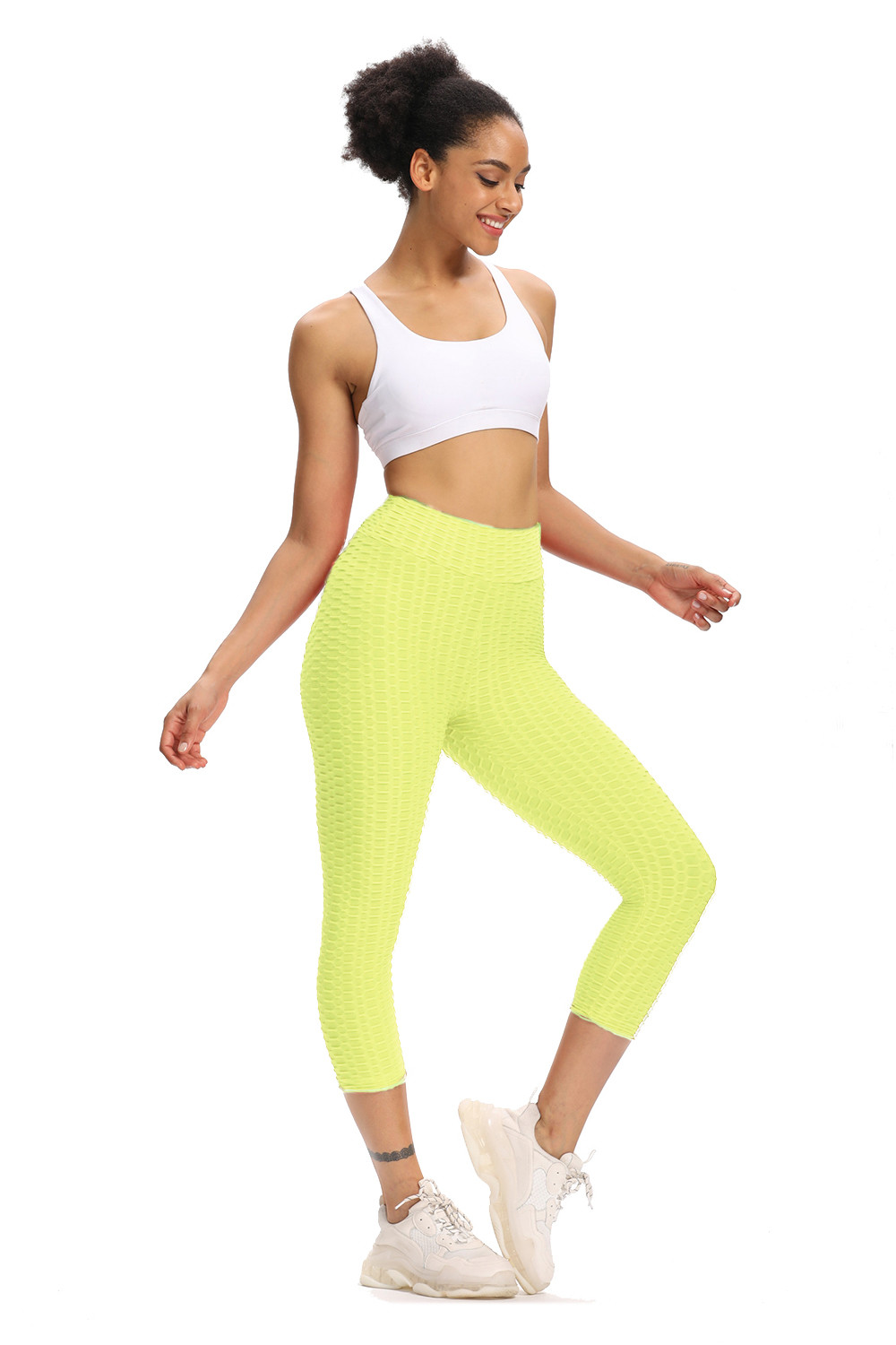 Purple Quick Dry High Waisted Yoga Pants Active Stretch Exercise Pants