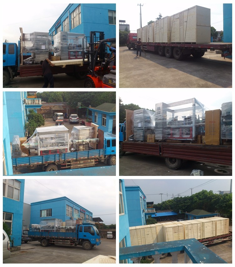high accurcy full automatic liquid glue labeling machine production line