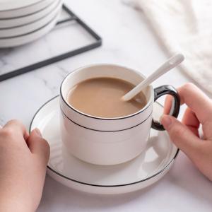 Quality Unique 200ml Porcelain Tea Set Sustainable Nordic Design For Cappuccino And Espresso wholesale