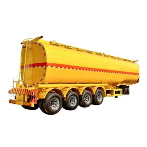 Quality 4 Axle 50000L Palm Oil Semi Tanker Trailer Q235 Carbon Steel Tank Body Material wholesale