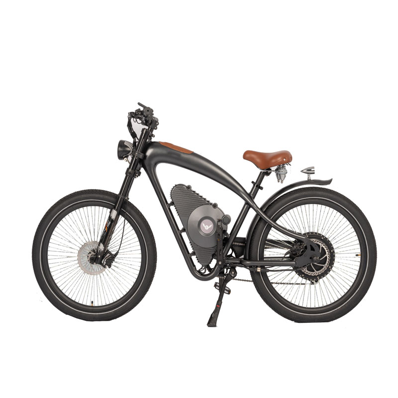 750W Brushless Motor Electric Motorcycle with 26 Inch Tires and 45KM Travel Distance