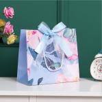 Cosmetic Birthday Cardboard Gift Bags Exquisite Bow Hand Wrapping