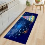 Christmas Deer Waterproof Kitchen Runner Long Strip Anti Fatigue Floor Mat