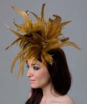 20*30 cm Party Decoration Rooster Coque Feather Fringe Trim with Satin Ribbon