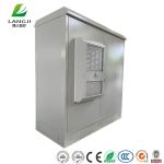 Two Compartments Outdoor Battery Cabinets , External Telecoms Cabinet