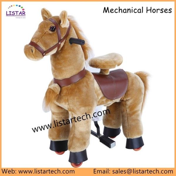 Plush Rocking Horse on Wheels with Movement for Kids, Tennessee Walking Pony