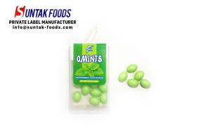 Quality 18g Private Label Peppermint Flavor Sugar Coated Candy For Cool Breath BRC GMP wholesale