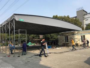 Quality Rainproof Pre Engineered Steel Canopy Premanufactured Metal Canopy Antirust wholesale