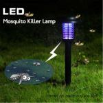 Pathways Solar Powered LED Ground Lights Mosquito Insect Bug Zapper