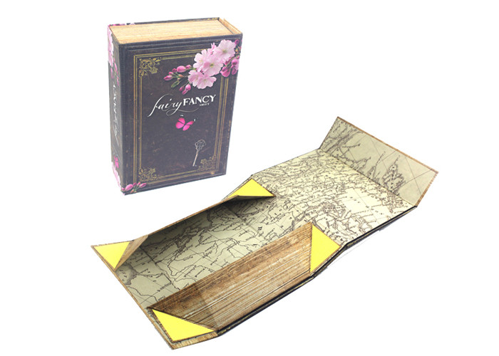 Recyclable Magnetic Gift Box UV Coating Purple Paper Small Packaging Boxes
