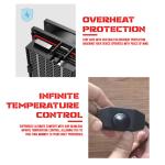 Electric Heating Foot Rest Stool Ergonomic Rest For Feet Adjustabletemperature