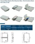 2 Port FTTH Anti UV Fiber Optic Termination Box Waterproof