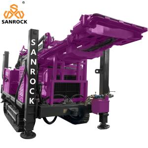Quality 550m Water Well Drilling Equipment Hydraulic Borehole Mobile Water Well Drilling Rig wholesale