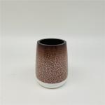5pcs Ceramic Look Polyresin Bathroom Accessories Set Toothbrush Tumbler Holder