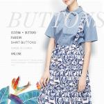 Cool Flowers Dress Bulk Clothing Buttons For Shirt Coloured Prints Resin 4 / 2