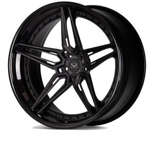 Quality Gloss Black Forged Alloy Rims 3 Piece For Lamborghini Ferrari 5X114.3 5X120 wholesale