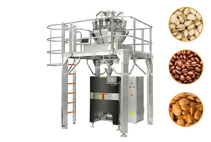 Automated Packing Machine Chocolate Candy Food Packaging Machine System with Multihead Weigher