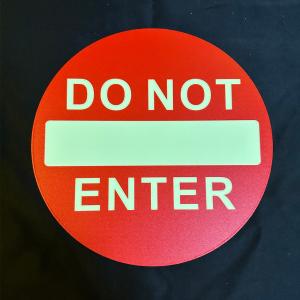 Quality Circle Aluminum Traffic Safety Warning Signage Glow In The Dark wholesale