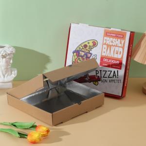 Quality Food packaging folding carton pizza box factory production customized logo paper pizza box wholesale