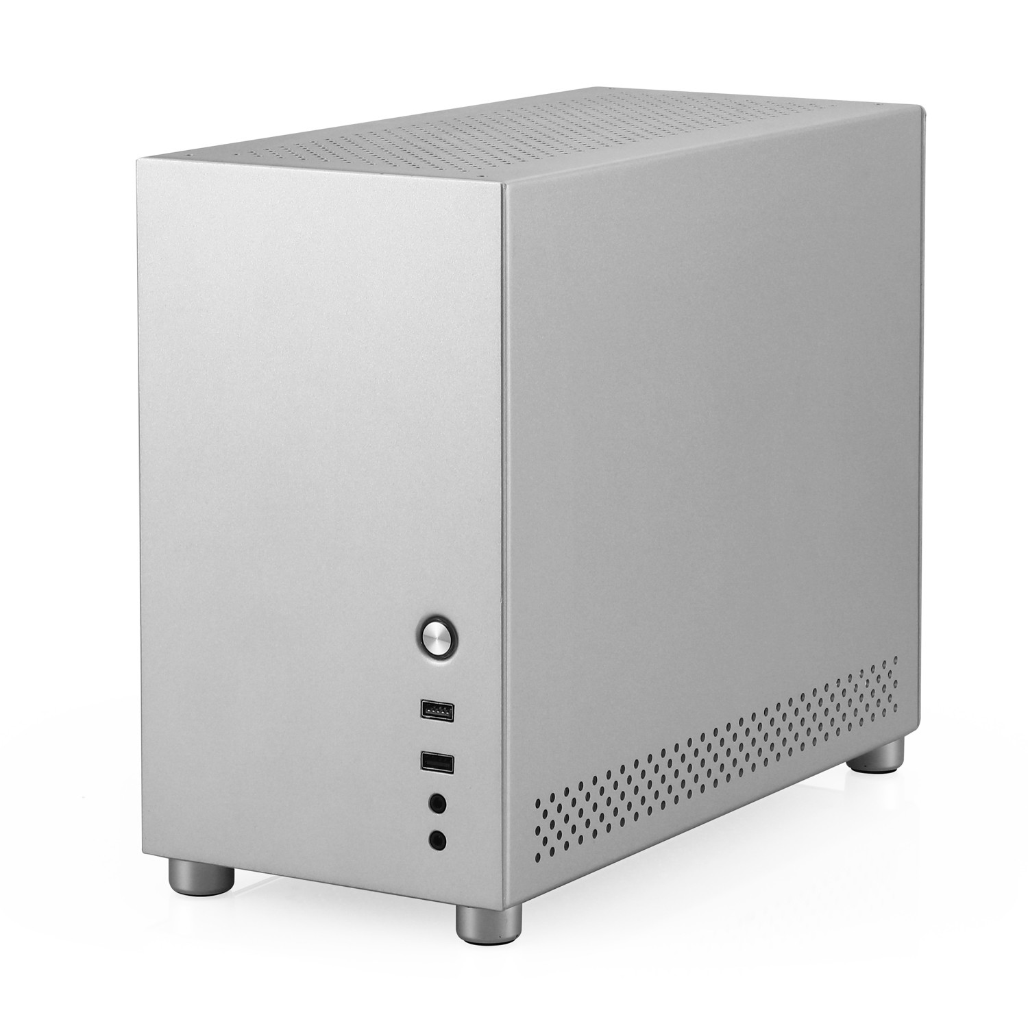 White SKTC 316mm Height DIY Aluminum PC Case