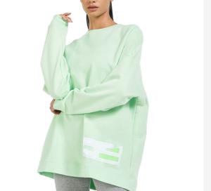 Quality 100% Cotton Round Neck Long Sleeve Sportswear Oversized Sweatshirt For Women wholesale