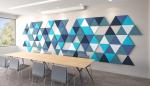 Various Shape 100% Polyester Fiber Acoustic Panels Customized Size