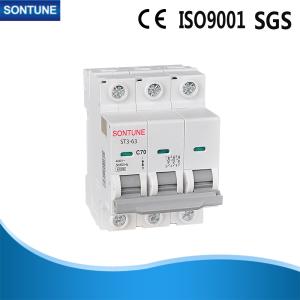 Quality 3P Type D MCB Main Circuit Breaker , Normal Voltage Thermal Magnetic Circuit Breaker wholesale