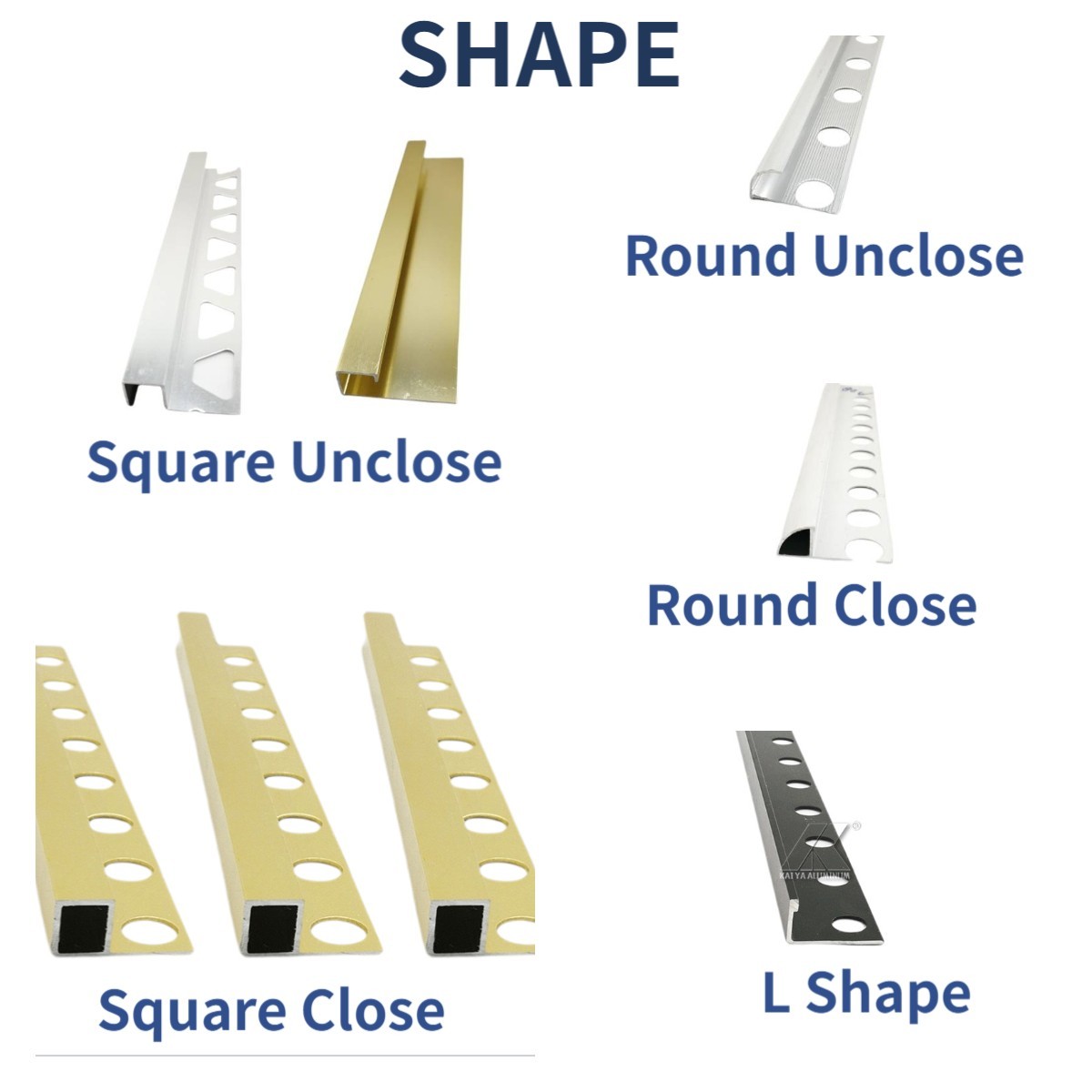 Anodized Open Decorative Aluminum Trim For Wall Corner PVDF Finish