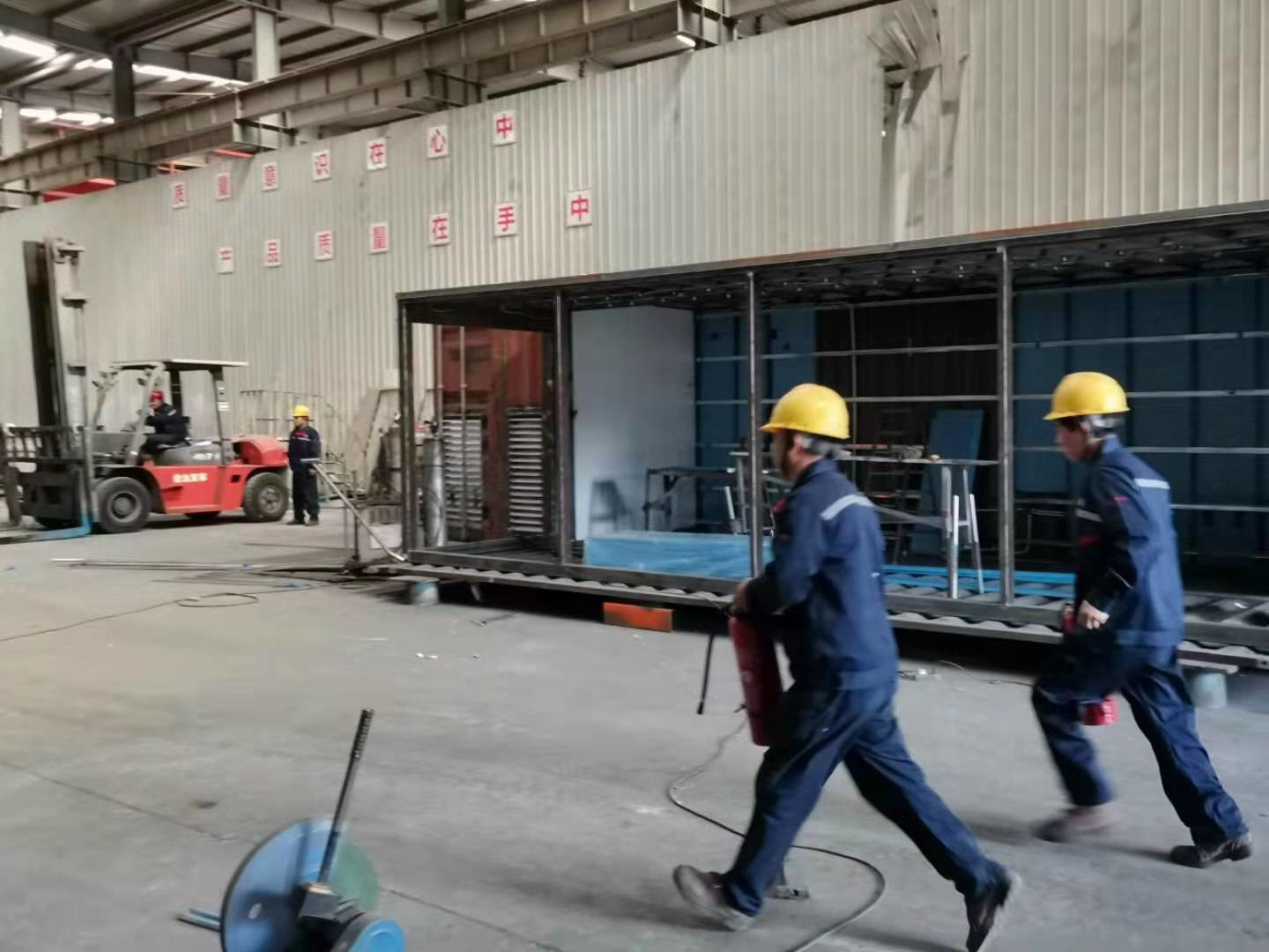 Expansion 20hc Steel Prefabricated Homes With Curtain
