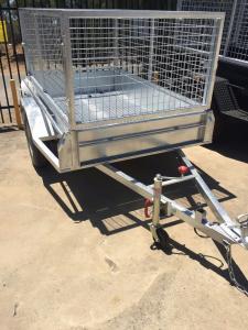 Quality Heavy Duty Galvanized Cage Trailer Single Axle and Tandem Axle wholesale